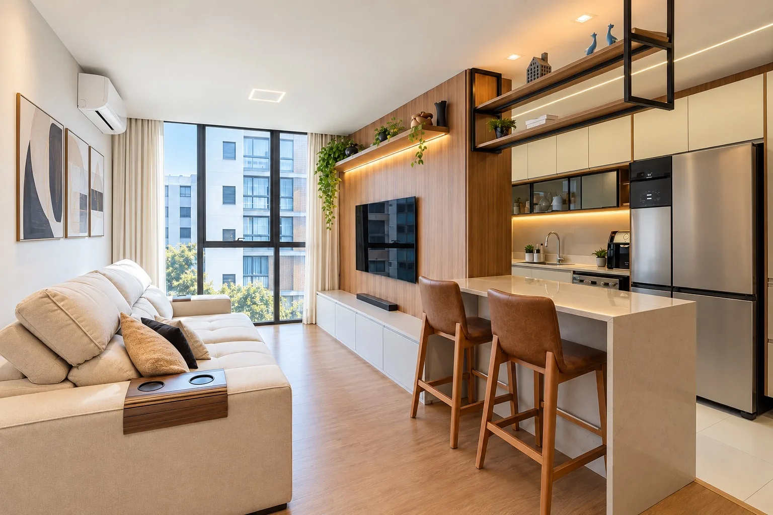 Apartamento à venda na SQNW 310 | 3 quartos, 99 m², 2 vagas: Sala — imagem ilustrativa